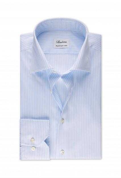 Stenströms Fitted Body Lt Blue Stripe